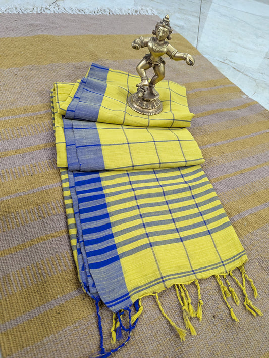 Tharini Collection - Yellow-Green and Blue