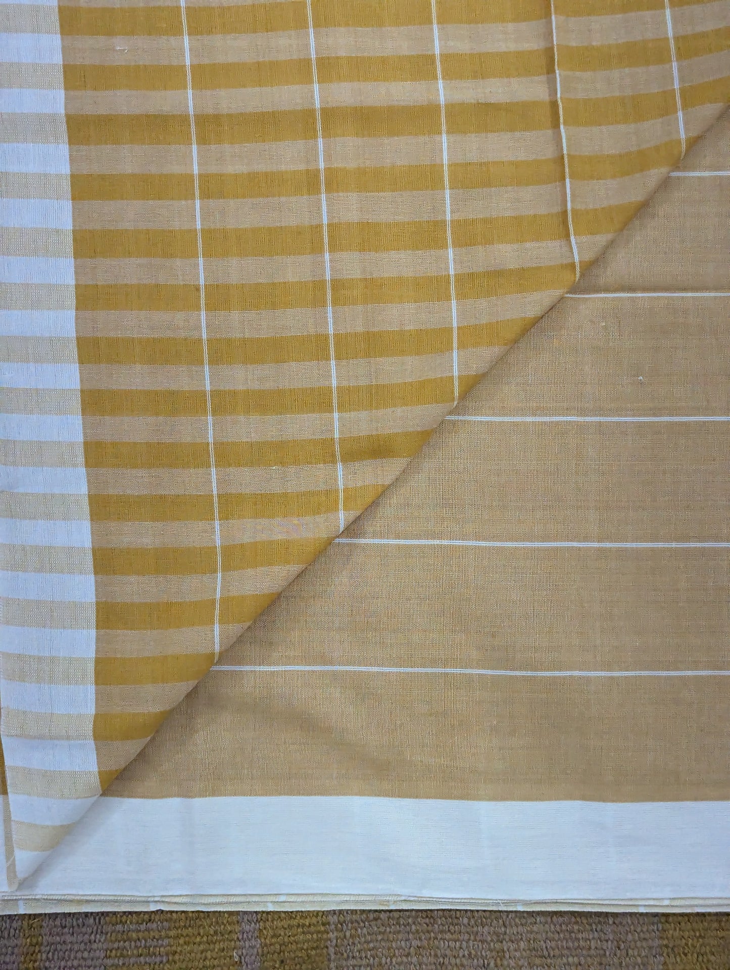 Tharini Collection - Mustard and white