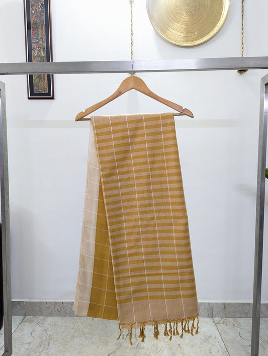Tharini Collection - Mustard and white